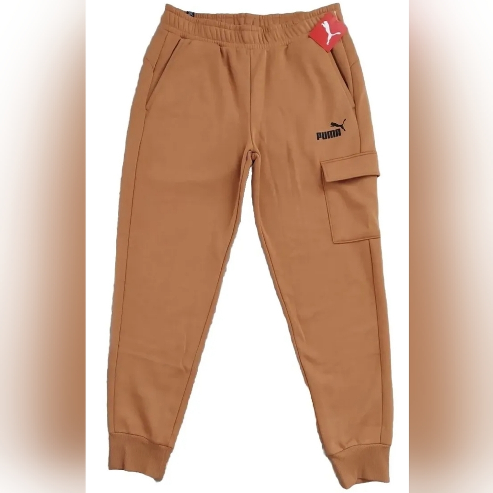 NWT Puma Ess Cargo Pants Desert Tan Small 84580274